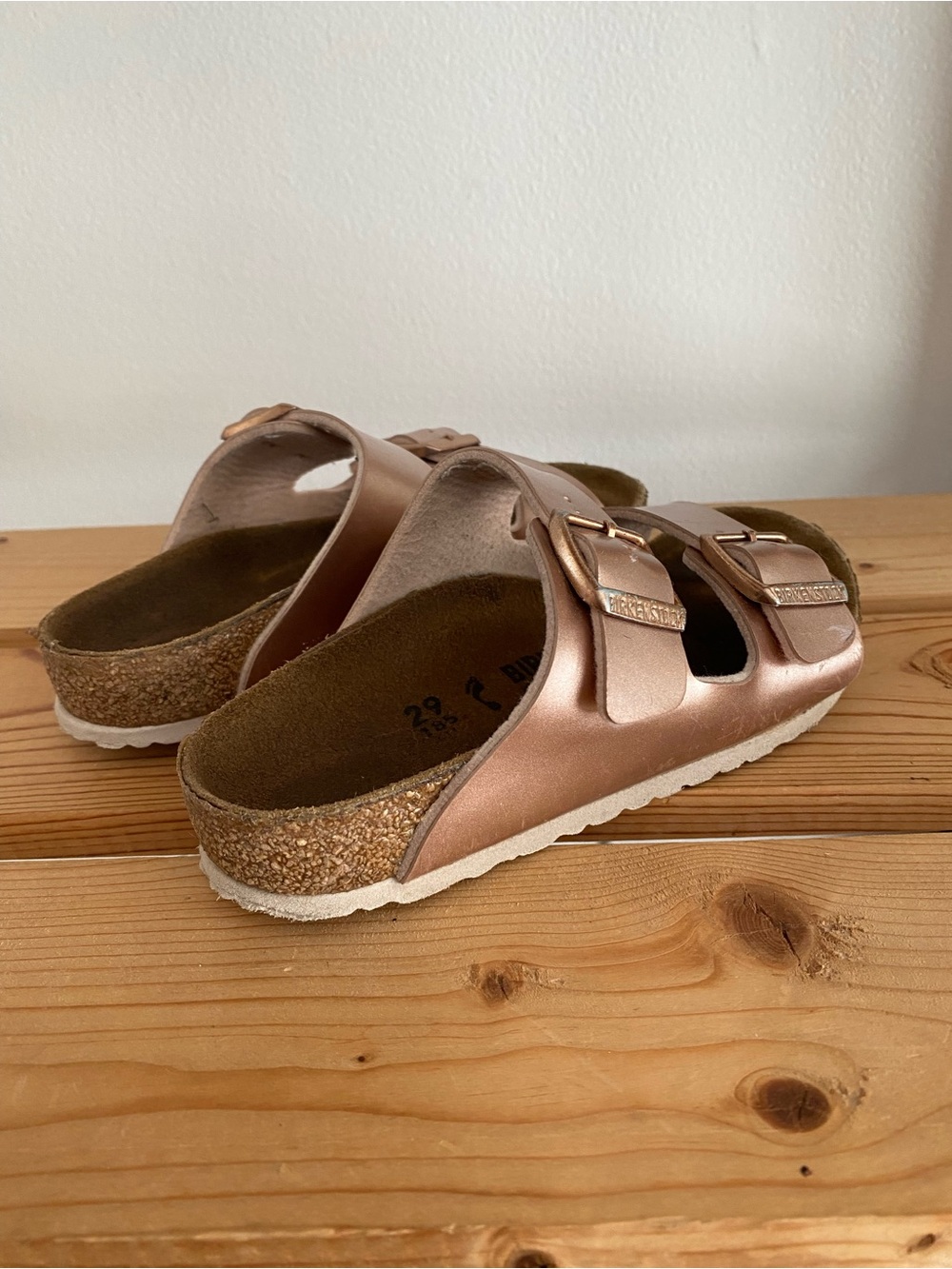Birkenstock Arizona Kids Electric Metallic Copper Sandals 11 - Picture 4 of 14